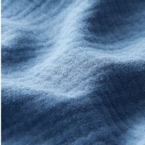 Muselina de algodón Azul