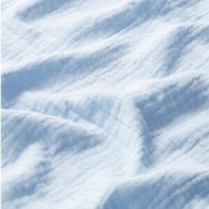 Muselina de algodón Azul Celeste