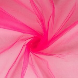 Tela Tul Ilusión Rosa Fluor