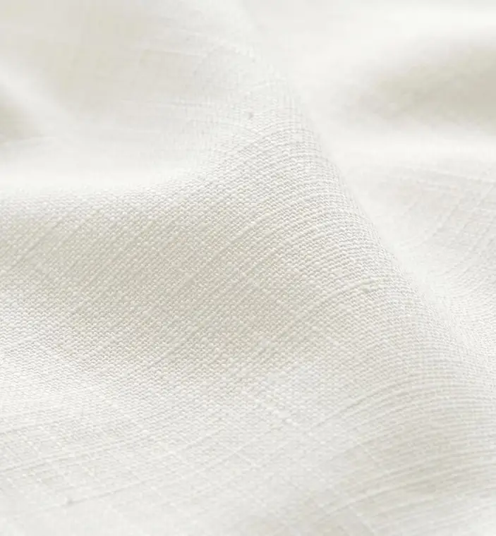 Tela de Lino Blanco crudo - Imagen 2