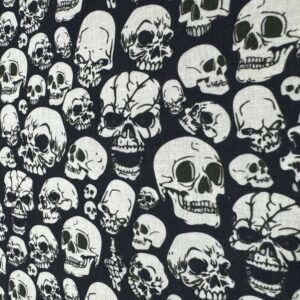 Popelín algodón Calaveras Halloween