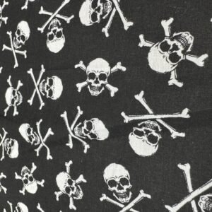 Popelín algodón Calaveras Pirata Halloween