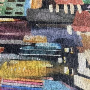 Lana Elástica Estampada Multicolor