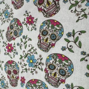 Popelín algodón Calaveras Catrinas Halloween