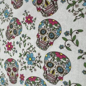 Popelín algodón Calaveras Catrinas Halloween