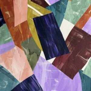 Punto Elástico Neopreno Estampado Cuadros