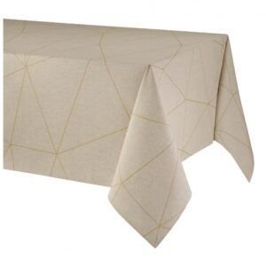 Tela Mantel Resinado Stone Dorado