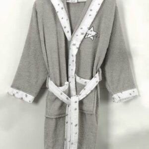 Albornoz infantil modelo Estella Gris