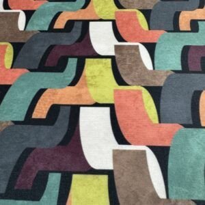 Punto Elástico Neopreno Estampado Geométrico