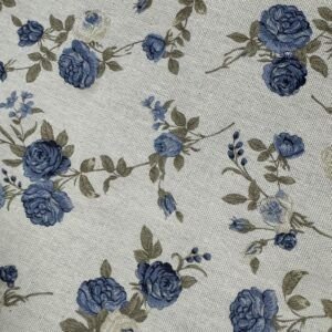 Loneta Cortina Estampado Potala Azul