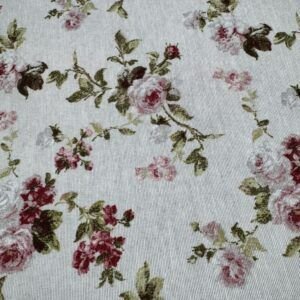 Loneta Cortina Estampado Alisa Burdeos