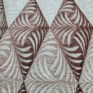 Loneta Cortina Estampado Rasfy Rojo