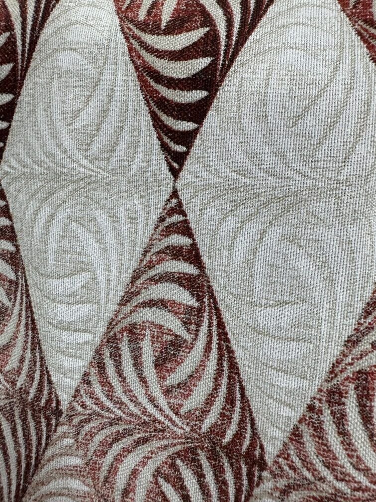 Loneta Cortina Estampado Rasfy Rojo - Imagen 3