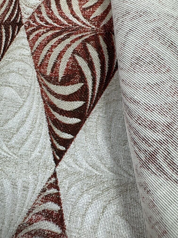 Loneta Cortina Estampado Rasfy Rojo - Imagen 4