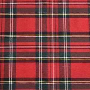 Viyela Algodón Cuadros Rojos