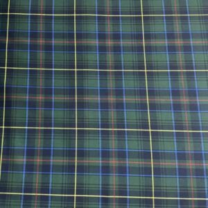 Viyela Algodón Cuadros Escoceses Verde