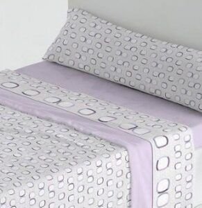 Juego de Sábanas Coralina Modelo Iris Malva