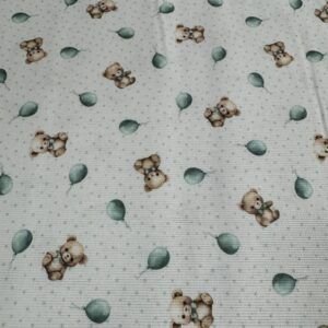 Piqué Canutillo Oso Globo Verde