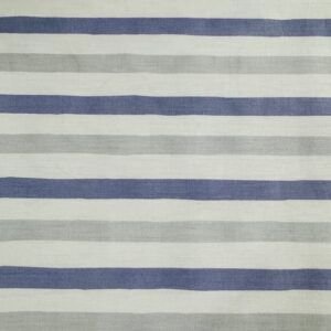 Tela Algodón de Sábana Rayas Azules