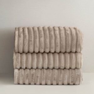 Manta Plaid Acacia Natural