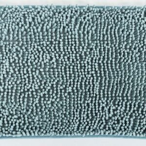 Alfombra Baño Eden modelo Shagy Aguamarina