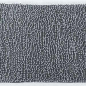 Alfombra Baño Shagy Gris Acero
