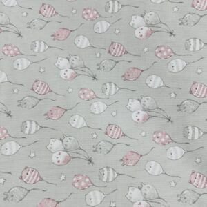 Piqué Canutillo Globos Rosa