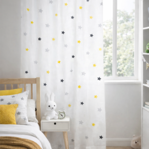 Visillo Infantil Estrellas Amarillas