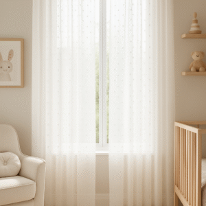 Visillo Infantil Plumeti Beige