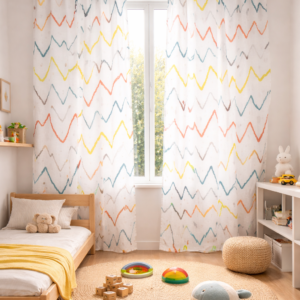 Visillo Infantil Líneas Multicolor