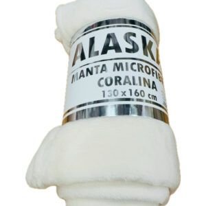 Manta Plaid Coralina Blanco