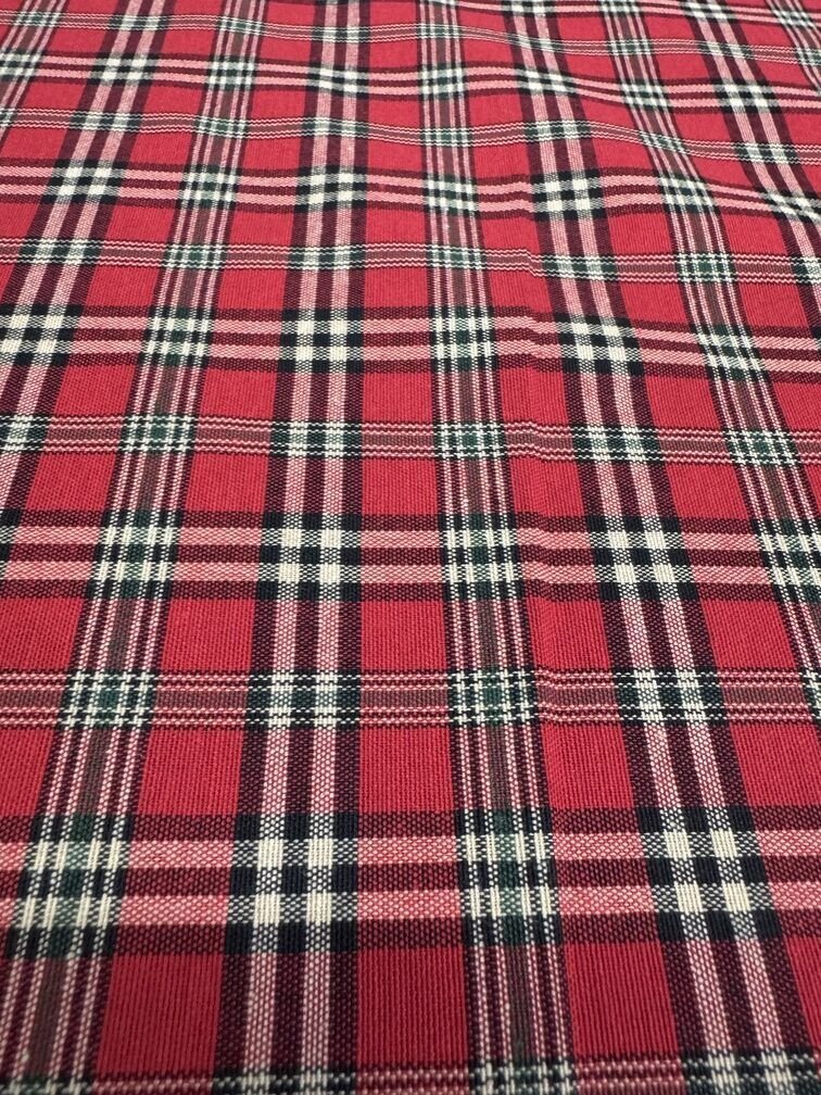 Loneta Navidad Cuadros Rojos Pequeños - Imagen 2