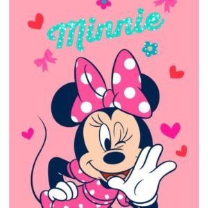 Manta Terciopelo Minnie Rosa