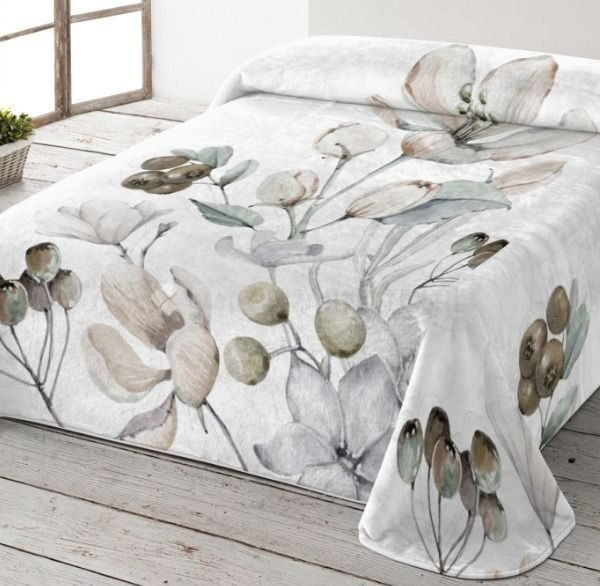 Manta Terciopelo Modelo 10225 Jardín Natur Soft