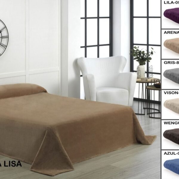Manta cama sedalina lisa LEGERE 2015 Dolz.