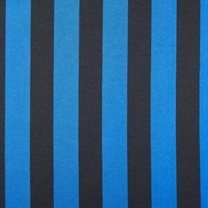 Raso Carnaval Rayas Azules y Negras