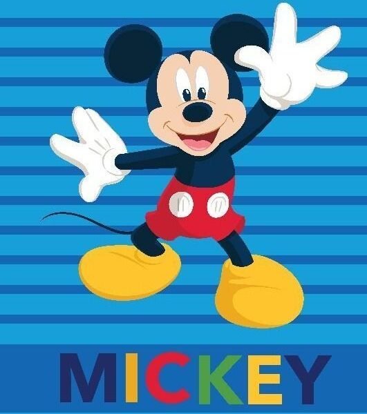 Manta Terciopelo Mickey Azul