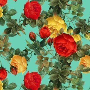 Tejido Flamenco Natasha Turquesa