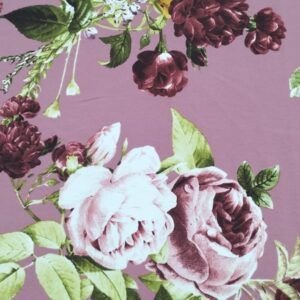 Tejido Flamenco Natasha Rosas Amarillas y Fondo Maquillaje