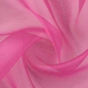 Tejido de Organza de Cristal Fucsia