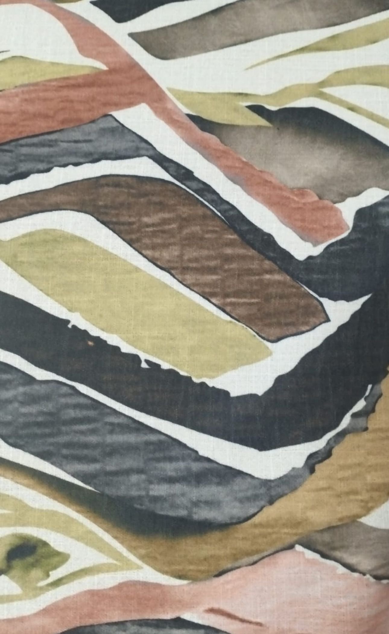 Tejido Poliéster Estampado Étnico Rayas