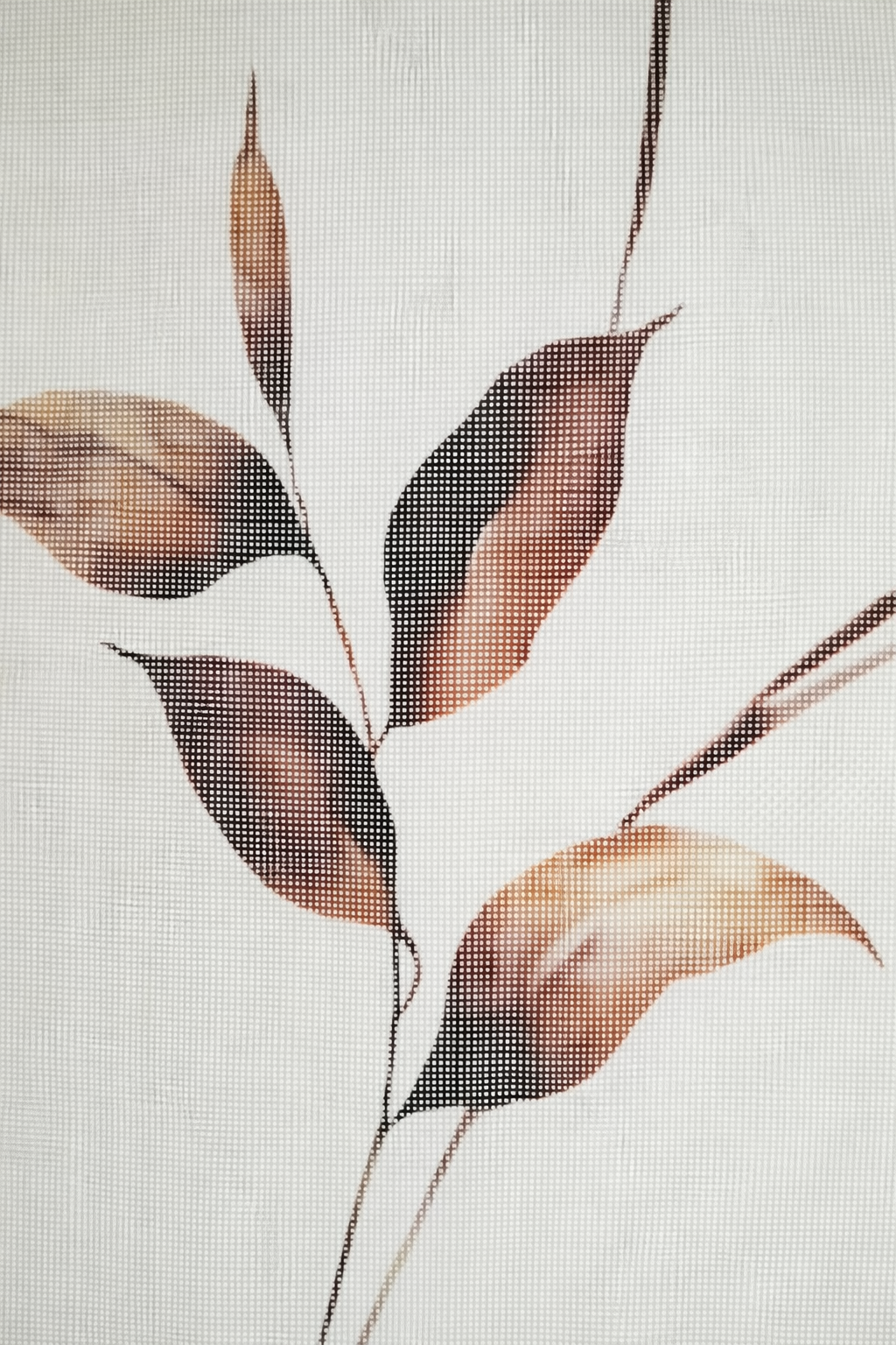 Visillo Hojas Marrones - Imagen 4