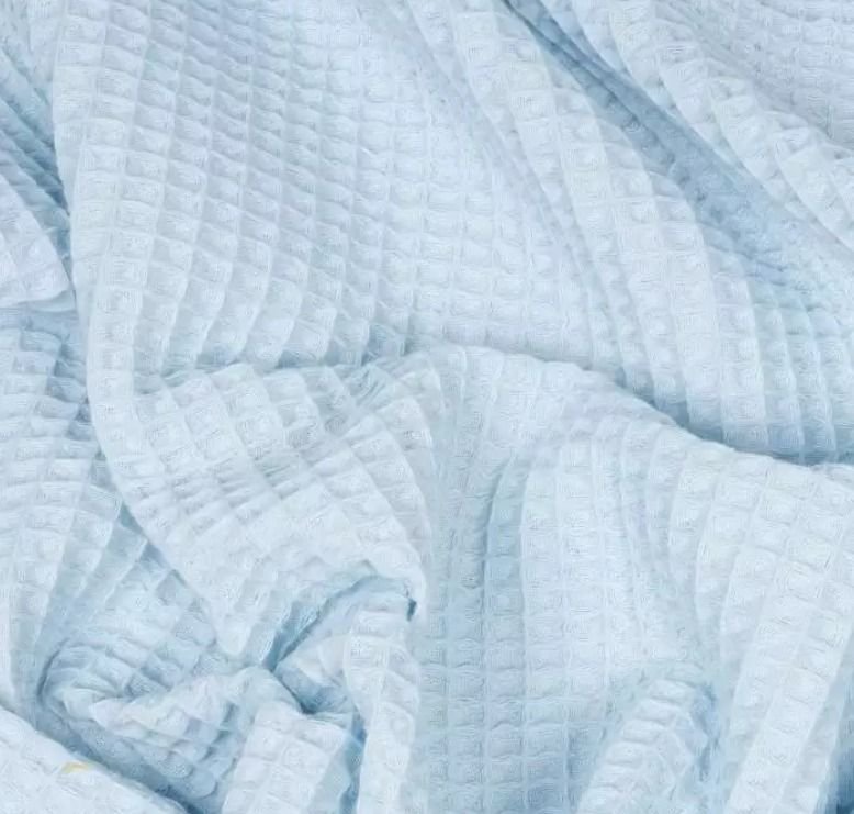 Piqué Waffle Azul Celeste 5000 - Imagen 2