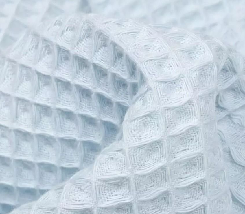 Piqué Waffle Azul Celeste 5000 - Imagen 3