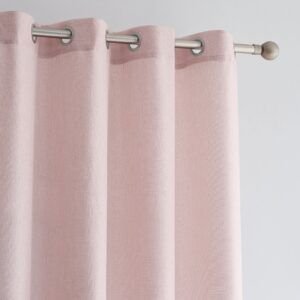 Cortina Confeccionada Rústica Liso Rosa