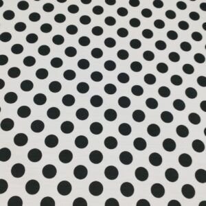 Tejido Flamenco Candela Blanca Lunares Negros