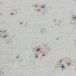 Muselina de algodón Flores