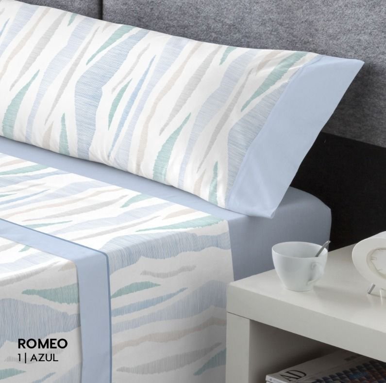 Juego de Sábanas Pasata Romeo Azul - Imagen 2