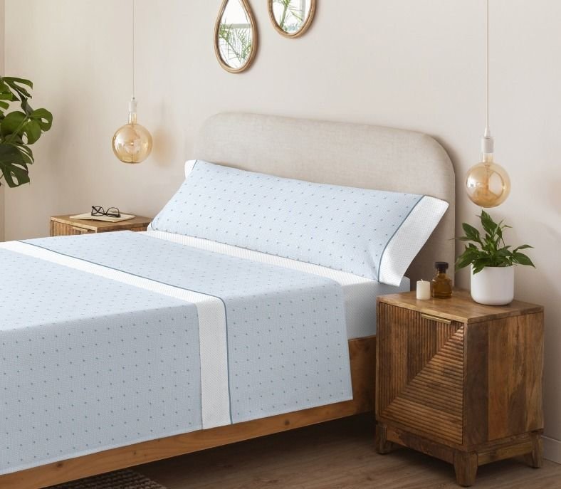 Juego de Sábanas Serena Bora Azul - Imagen 2