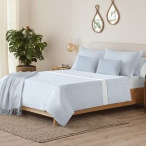 Juego de Sábanas Serena Bora Azul